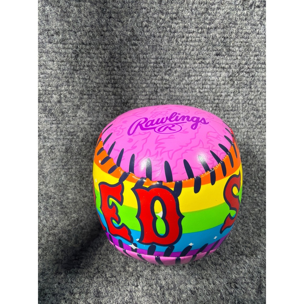Rawlings Boston Red Sox Rainbow Unicorn Plush Baseball 2020 Team Store Exclusive